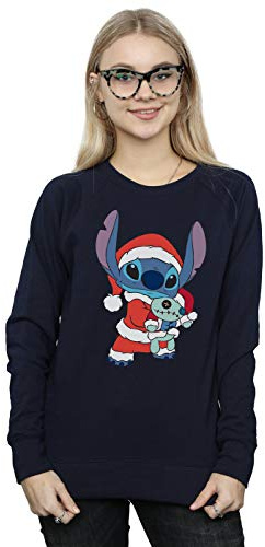 Disney Women's Lilo And Stitch Stitch Christmas Sweatshirt