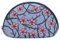 Signare Gobelin-Kosmetiktasche, Make-up-Tasche für Damen, mit Blumenmuster, Blüte und Schwalbe, Standard-Größe