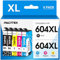 PACITEK 604XL Patrone Multipack für Epson 604 604XL Kompatibel mit Epson XP-2200 XP-2205 XP-3200 XP-3205 XP-4200 XP-4205 Workforce WF-2910DWF WF-2930DWF WF-2935DWF WF-2950DWF (5er-Pack)