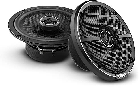 DS18 ZXI-654 6.5 Car Audio Coaxial Speakers with Built-in Neodymium Tweeter and Kevlar Cone, 2-Way, 240W Max, 4 Ohm - Car Stereo Sound System, Black (2 Speakers)