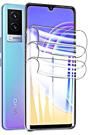 Snailcanfly Film hydrogel 2 pcs pour Vivo Y52 5G / Vivo Y72 5G 6.58 Haute Sensibilité film Flexible TPU Protecteurs d'écran Antidéflagrants Pas de Verre Trempé