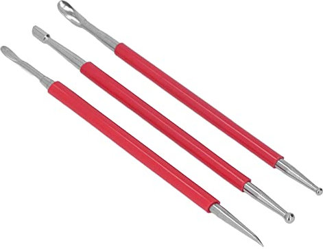 Herramienta de Repujado de Cuero, Tacto Cómodo, Fuerte, Duradero, a Prueba de Herrumbre, Herramientas de Modelado Artesanal de Cuero para Frotar con Prensa de Cuero