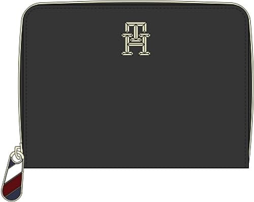 Tommy Hilfiger Femme Portefeuille Popy Plus Petit, Multicolore (Black), Taille Unique