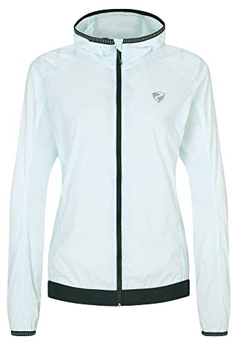 Ziener Damen NORIA Windjacke - Fahrrad|Mountainbike|Outdoor - winddicht,atmungsaktiv,wasserabweisend, ice, 36