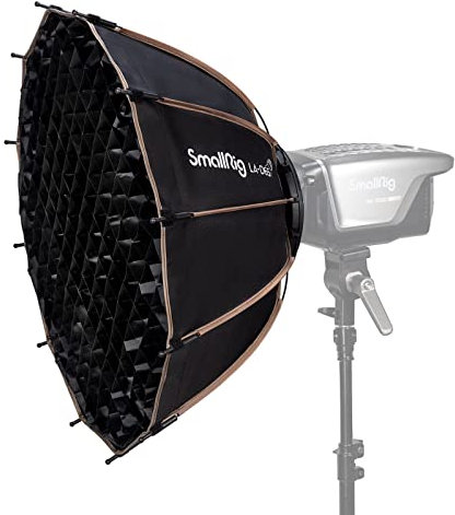 SMALLRIG Softbox Parabolico 65cm LA-D65 Softbox a Sgancio Rapido per Luci COB Bowens Mount - 4157