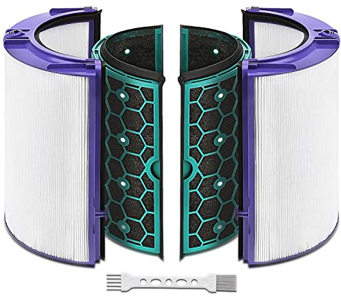 Filtro True Hepa de repuesto para Dyson HP04 TP04 DP04 TP05 DP05, ventilador purificador sellado de dos etapas sistema de filtro de 360° Pure Cool Purifier Fan Filtro HEPA y filtro de carbón activado
