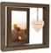 EYITUPC Happy Anniversary Photo Frame Gifts for Her, Rustic Wood Floating Anniversary Photo Frame Gifts for Him, Display Two 4x6 Inch