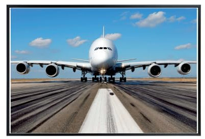 Blessed Posters Airbus A380 Poster – 30,5 x 45,7 cm, ungerahmt, Flugzeug-Kunstwerk und Fotografie-Druck, Airbus-Wanddekoration für Luftfahrtliebhaber