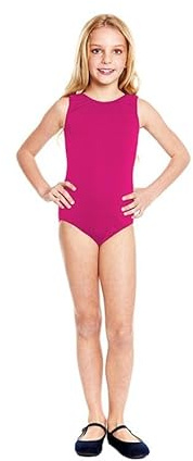 Partilandia Body o maglia con spalline larghe fucsia per bambina 12 anni
