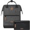 Cabaïa - Adventurer Rucksack Luxembourg Maxi 23L - Wasserabweisend - Laptopfach bis zu 15 Zoll - 2 Vordertaschen - vegan zertifiziert - Rucksack für Reisen und Arbeit, Damen & Herren - Grau