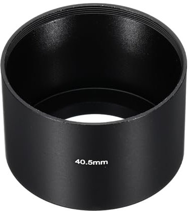 PATIKIL 40.5mm Lens Hood, Long Focus Frosted Surface Anti-reflective Inside Hood for Camera Lens, Black for Nikon, for Fujifilm, for Pentax, for Leica