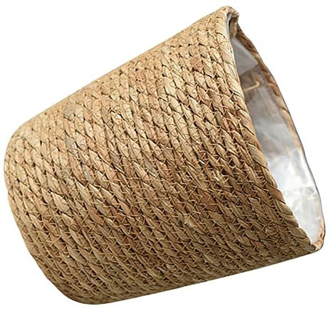 SEWOART Panier Tressé pour Plantes D'intérieur Et Extérieur, Jardinière Rustique Grosse Taille Doublure, Pot De Fleurs Tissé à La Main pour Décoration Salon Et Jardin
