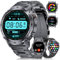 DREMAC Militär Smartwatch Herren mit 3 Armbänder/460mAh Akku,5ATM Wasserdicht Fitnessuhr,1.43'' Amoled Sportuhr mit 123 Sportmodi,Bluetooth Anrufe,24/7 Herzfrequenz,Schlafmonitor,Andoid iOS Kompatibel
