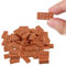 LQIOACU Mini Ziegelsteine - 60 Stück Miniatur Brick Modellziegel Gebäude Ziegelsteine Miniatur Zubehör Mini Mauersteine Bausteine für DIY Bauen Puppenhaus Garten Ornament Haus Spielzeug Deko
