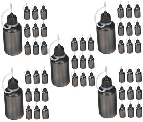 Baluue 50pièces Bouteilles De Colle Squeeze Lot De Flacons Avec Pointe Précise Pour Peinture Et Applications De