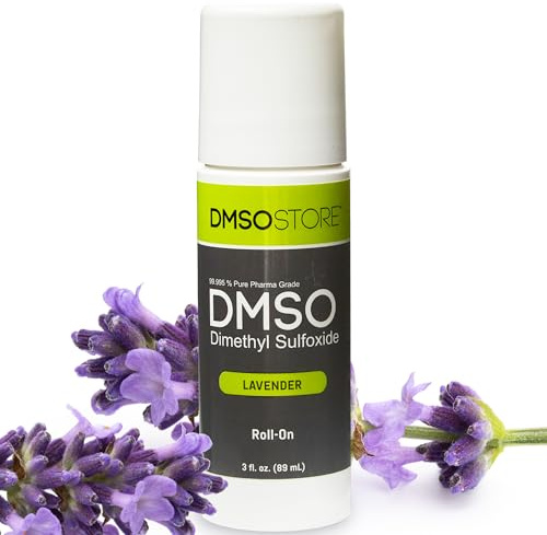 DMSOSTORE Lavender DMSO Roll-On, 85 g, 99,995 % Pharmaqualität, BPA-frei, Lösungsmittel in Industriequalität