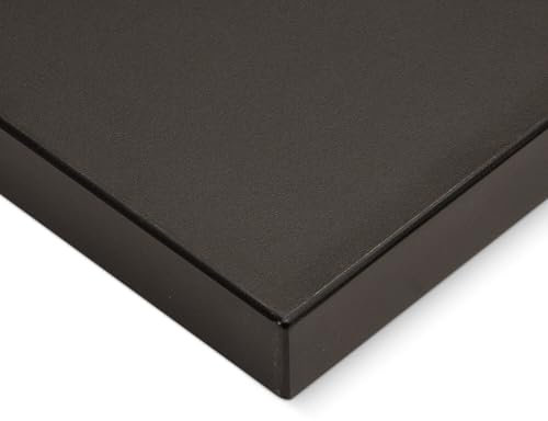 HausFux Spanplatte nach Maß - 2,5 cm stark, melaminbeschichtet, mit ABS-Kante - Made in Germany - Maßanfertigung - für Möbel- und Innenausbau (Vulkan Schwarz, 170 x 10 cm)