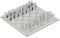 Clear Shot Glass Chess Set, 10x10 Inch Glass Chess Board with 32PCS Cups Pieces, Drinking Shot Set, Funny Sets for Adults, Kids