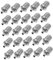 FIXOSHEE 30Pcs Wire Rope Fixator and Cable Grip Heavy Duty Wire Rope Locking Device for Chandelier Suspension Weather Resistant Rustproof Strong Load Capacity