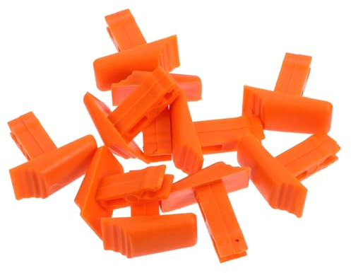 SEWACC 10pcs Telescopic Replacement Plastic Switches for Extension Ladders Collapsible Hardware Orange