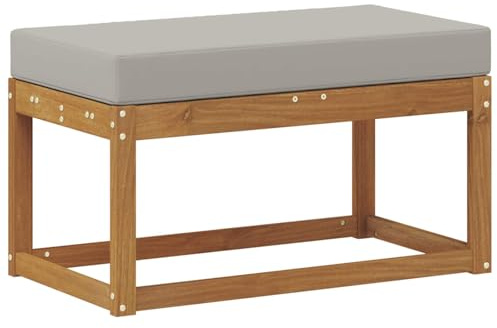 vidaXL Outdoor Hocker Bank Massivholz Akazie Natur