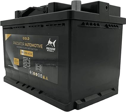 Predator Batteries Gold 096 AGM Car Battery | 12V 70Ah 900CCA PR-096-AGM | High Performance Maintenance Free AGM Car Battery for Start Stop Vehicles | Heavy Duty Replacement Advanced AGM Battery