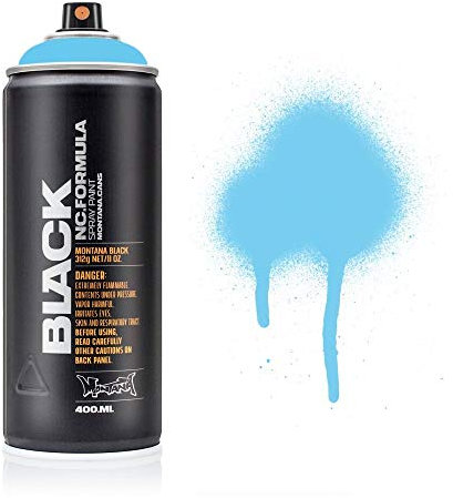 1 X MONTANA BLACK NC-FORMULA SPRAY PAINT CAN BABY BLUE 400 ML