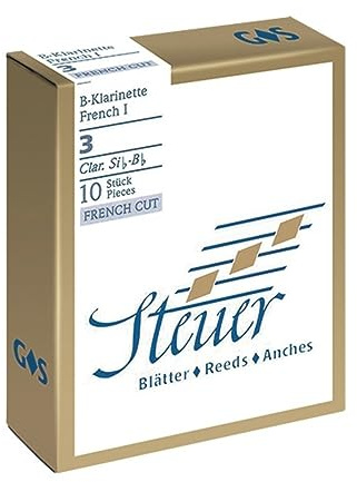 Steuer Blatt BB-Klarinette Solo White Line 2 französischer Schnitt 10er-Packung