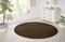 Hanse Home Nasty Teppich Rund – Wohnzimmerteppich Flauschiger Kurzflor Einfarbig Unifarben für Esszimmer, Wohnzimmer, Kinderzimmer, Flur, Schlafzimmer, Küche – Uni Braun, 200cm