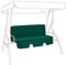 Gardenista Garden Swing 3 Seater Hammock Bench Cushion | Canopy Outdoor Patio Furniture Replacement Cushion Seat Pad | Water Resistant Seat and Back Cushion | Soft Comfy and Durable (Green)