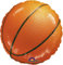 Amscan 117020-01 - Standard Folienballon Championship Basketball, Durchmesser 43 cm, Heliumballon