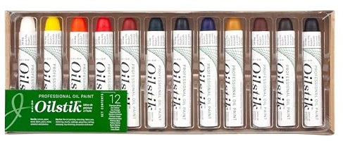 Jack Richeson Shiva Öl Paintstik, Professional Farben, Set von 12