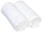 BORNINO Moltontuch im 2er-Pack 80x80cm Stoffwindel, weiß