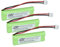vhbw 3X NI-MH Akku 500mAh (2.4V) kompatibel mit Festnetz Telefon Medion MD82973, MD83024, MD83173, Life S63062, S63065, S63072 Ersatz für VT50AAAALH2BMJZ, GPHC05RN01.
