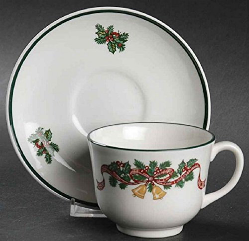 Johnson Brothers Victoriano Navidad taza y platillo