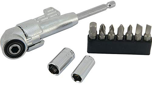 Hm Winkelschraubervorsatz 10 Tlg M. Bits,adapter U.einsaetze,sb