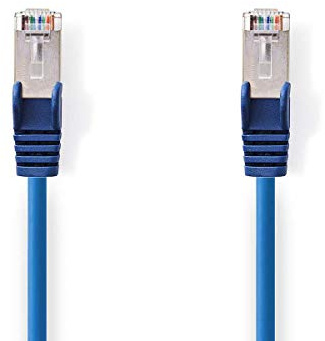 Nedis CAT5e-Netzwerkkabel - SF/UTP - RJ45 Stecker - RJ45 Stecker - 15.0 m - Rund - PVC - Blau - Umschlag