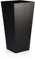 IDEALIST 65cm Tall Planter for Garden | Black Reinforced Stone Tapered Square Planter | Outdoor Pots with Drainage Holes L32 W32 H65 cm, 46 litres