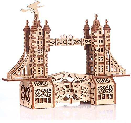 Gigamic Tower Bridge kleines Modell 3D Mobile aus Holz, PWTOS,