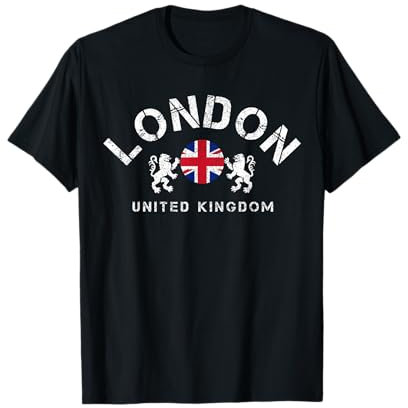 London UK England Union Jack Flagge Großbritannien Souvenir T-Shirt