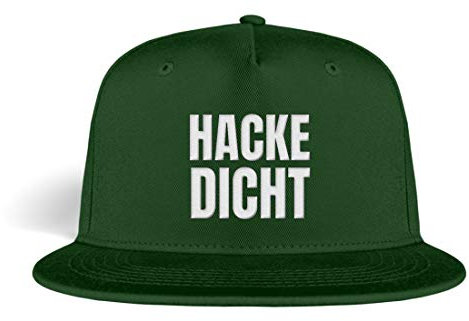 Galeriemode Hacke Dicht Basecap Snapback - Kappe -Einheitsgröße-Dark Green