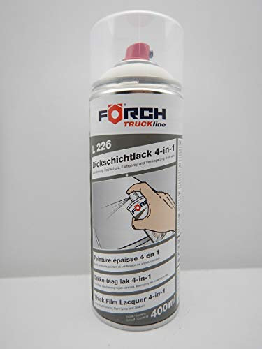 FORCH 4 in 1 FIAT 249 POLARWEISS Weiss DICKSCHICHTLACK Lack Spray SPRAYDOSE 400ML (1)
