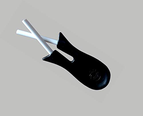 Solingen FIX Kreuzschleifer Keramik Wetzstahl Messer Sense Messerschärfer (Schwarz)