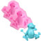 DUBENS 2 Stück Frosch Form Fondant Kuchen Silikon Form Schokolade Süßigkeiten Formen Cookies Gebäck Kekse Form DIY Kuchen Dekoration Backen Werkzeuge