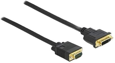 Delock Cable DVI 24+5 Hembra a VGA Macho 3 m