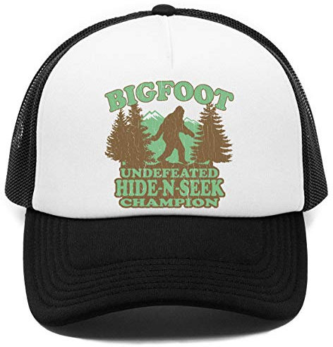 Funny - Bigfoot Hide-N-Seek Champion - Geeky Kappe Baseball Rapper Cap