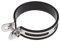 Auzkong Support d'échappement de Moto Support d'échappement Universel Clip de Support Silencieux, Support de Fixation de Bande de Support de Tuyau 1 Pièces (100-115mm)