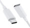 Stouchi USB C Verlängerungskabel für Magsafe Ladegerät Typ C Verlängerung für Stecker/Buchse 9V 3A für Mag Safe 480Mbit/s Datenübertragung Kompatibel mit Magsafe Charger iPhone 16/15 1.8M/6Ft-Weiß