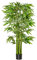HOMCOM Bambou Artificiel XL 1,60H m 975 Feuilles denses réalistes Pot Inclus Noir Vert