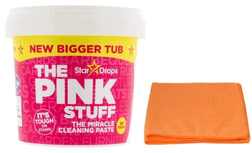 Multipurpose Cleaning Paste- New Bigger Tub 850 G -Non-hazardous Household Cleaner with Ultra Absorbent Microfibre Cleaning Cloth